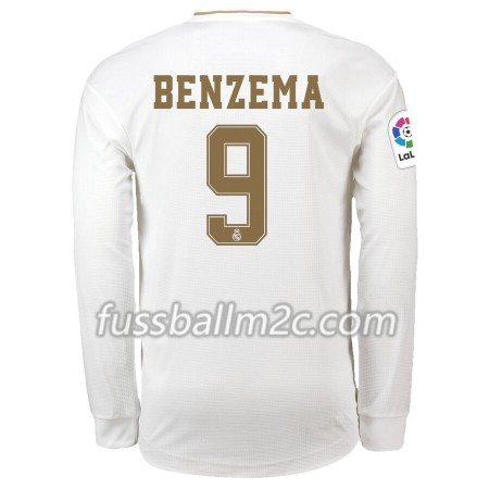 Fußballtrikots Real Madrid Karim Benzema 9 Heim Trikotsatz 2019-2020 Langarm Fußballtrikots Real Madrid Karim Benzema 9 Heim Trikotsatz 2019-2020 Langarm